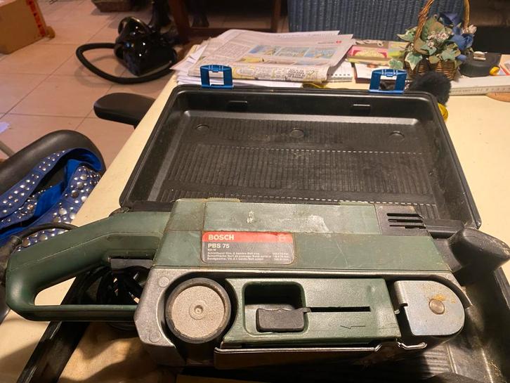 Bosch Bandschuurmachine PBS 75, Doe-het-zelf en Verbouw, Gereedschap | Schuurmachines, Gebruikt, Bandschuurmachine, 600 tot 1200 watt