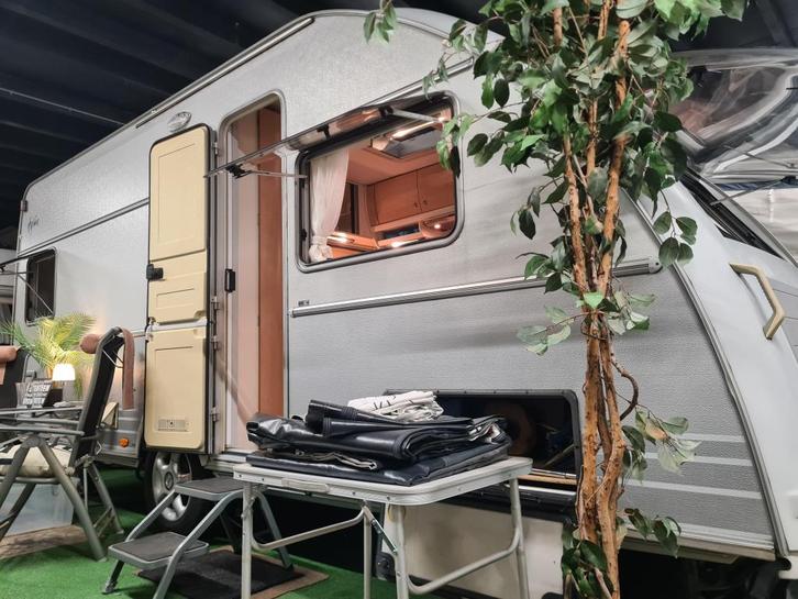 KIP HYLINE 50 TDB / 2003 / VOORTENT 280D / MOVER, Caravans en Kamperen, Caravans, Bedrijf, 1250 - 1500 kg, Rondzit, Kip, Frans bed