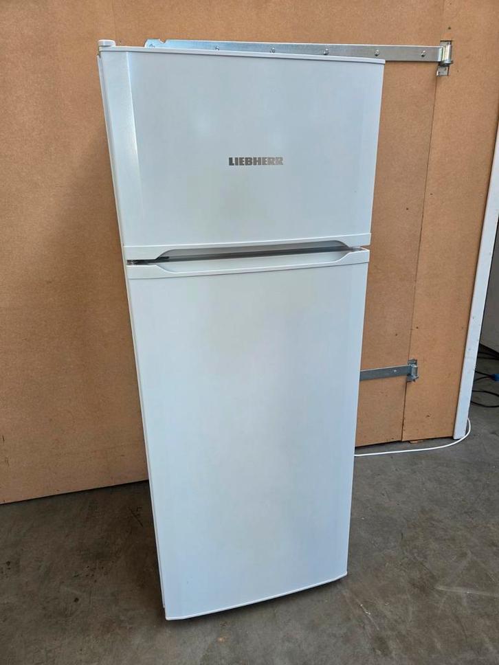 Vrijstaande Liebherr koel- vriescombinatie, Witgoed en Apparatuur, Koelkasten en IJskasten, Gebruikt, Met aparte vriezer, 200 liter of meer
