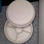 Tupperware vakkenschaal voor chips en nootjes, Ophalen of Verzenden, Zo goed als nieuw, Crème, Overige typen