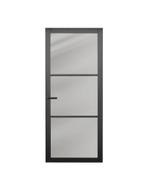 Steel look binnendeur met rookglas houten binnendeur, Doe-het-zelf en Verbouw, Deuren en Horren, 80 tot 100 cm, Binnendeur, Nieuw
