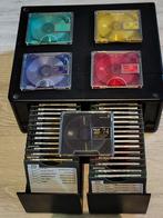 32 stuks Fuji Color 74 min minidiscs in opbergbox, Ophalen of Verzenden