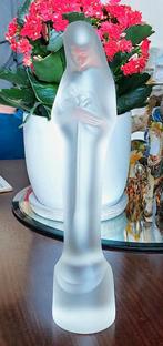 Stef Uiterwaal Leerdam 25 CM.Glazen beeld van Maria met kind, Antiek en Kunst, Antiek | Glas en Kristal, Ophalen of Verzenden