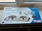 QUIGG dubbele kookplaat  Rvs 2500 watt nieuw in de doos, 3 kookzones of minder, Ophalen of Verzenden, Zo goed als nieuw, Vrijstaand