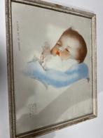 Aquarel Vintage oude prent, Gebruikt, Ophalen of Verzenden, 1940 tot 1960, Prent