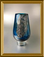 Vintage design vaas, blauw met bubbels, Heinrich Löffelhardt, Antiek en Kunst, Ophalen of Verzenden