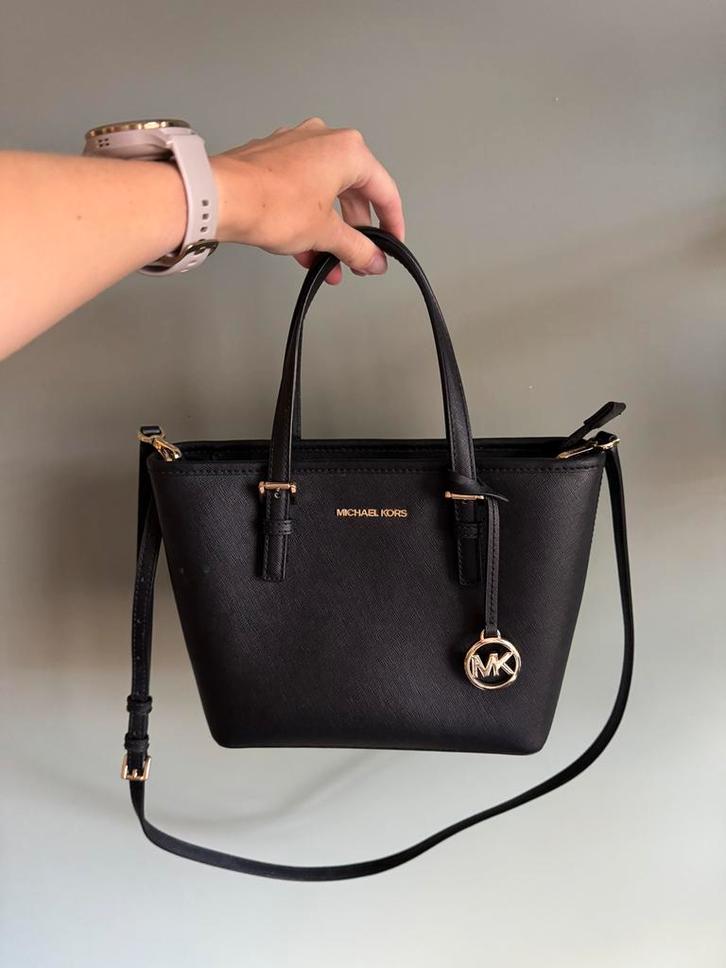 Zwarte Michael Kors tas, Sieraden, Tassen en Uiterlijk, Tassen | Damestassen, Gebruikt, Handtas, Zwart, Ophalen of Verzenden