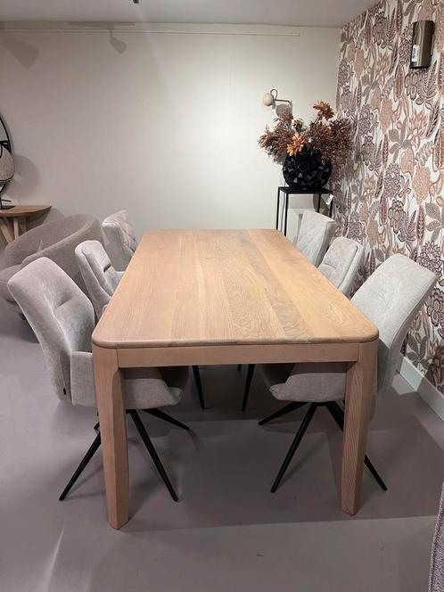 Eettafel Harvey - Eleonora - kleur: naturel eiken, Huis en Inrichting, Tafels | Eettafels, Zo goed als nieuw, 100 tot 150 cm, 200 cm of meer