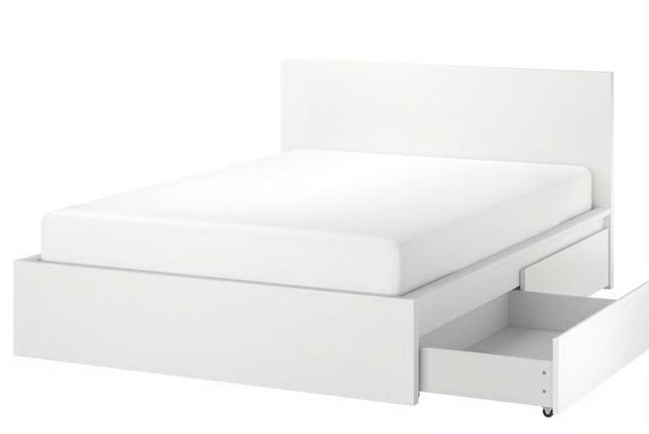 IKEA Malm Bed - Zo goed als nieuw!, Huis en Inrichting, Slaapkamer | Bedden, Zo goed als nieuw, Tweepersoons, 140 cm, 200 cm, Hout