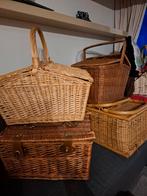 4 Picknickmanden met inhoud - Koopje!, Ophalen of Verzenden