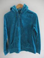 Yessica Basics turquoise fluweel tricot hoodie, maat M, Kleding | Dames, Truien en Vesten, Yessica, Blauw, Maat 38/40 (M), Zo goed als nieuw