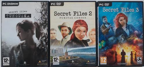 SECRET FILES: Tunguska + Puritas Cordis + Secret Files III, Spelcomputers en Games, Games | Pc, Nieuw, Avontuur en Actie, 1 speler