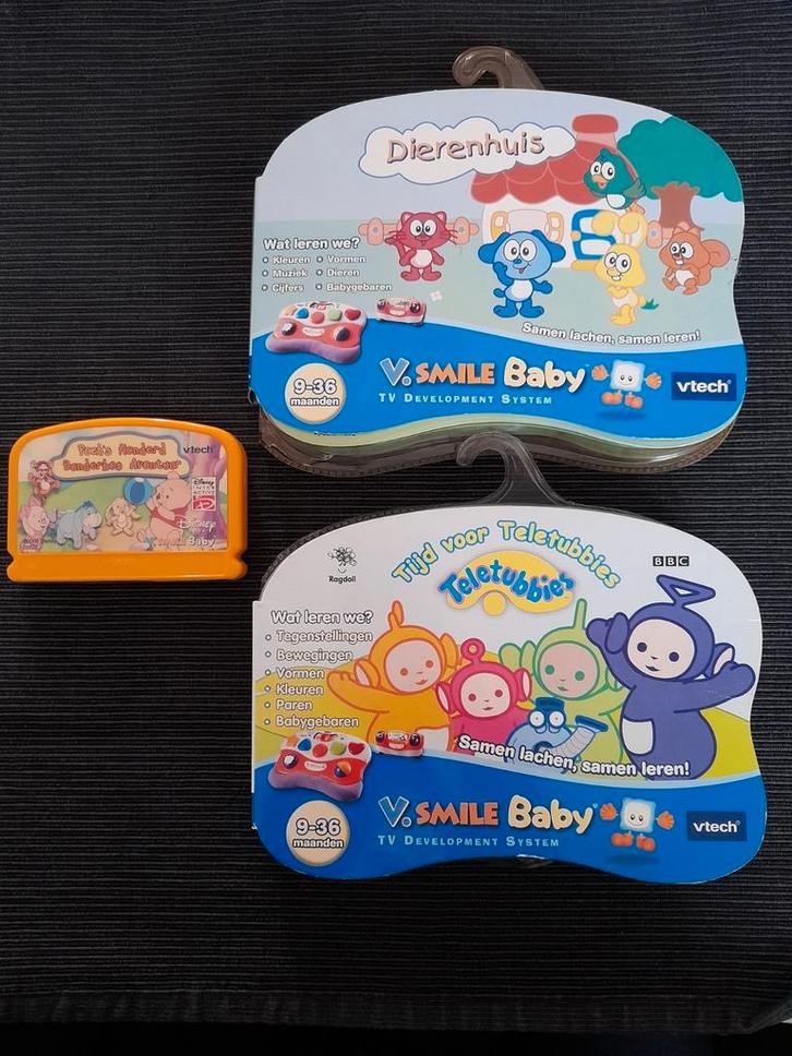 Vtech; V-smile baby. 3 spelletjes samen in één koop., Kinderen en Baby's, Speelgoed | Vtech, Nieuw, Ophalen of Verzenden