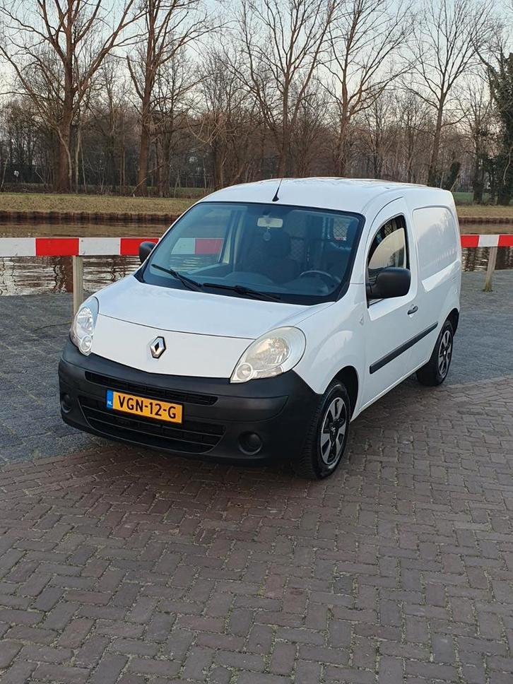 Renault Kangoo Wit bestelbus/grijskenten1.6 benzine lpg g3, Auto's, Bestelauto's, Particulier, Airbags, Boordcomputer, Centrale vergrendeling