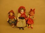 3 Rode Kapjes, antieke popjes Roodkapjes, Ophalen of Verzenden