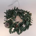 Deurkrans kerstkrans kunsttakken witte decoratie kerst, Diversen, Kerst, Ophalen of Verzenden, Gebruikt