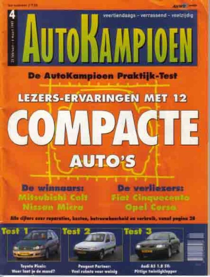 Autokampioen 4 1997 : Seat Ibiza Cupra - Delorean - Toyota, Boeken, Auto's | Folders en Tijdschriften, Gelezen, Algemeen, Ophalen of Verzenden