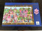 Puzzel 54 stukjes prinsessen kasteel, Ophalen, Meer dan 50 stukjes, Zo goed als nieuw, 4 tot 6 jaar