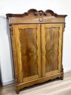 Antieke mahonie Biedermeier hangkast / kledingkast, Huis en Inrichting, Ophalen, N, 200 cm of meer, Klassiek