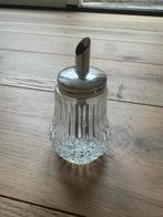 Vintage Suikerstrooier Glas/Metaal Keukenbenodigdheden Antie, Antiek en Kunst, Ophalen of Verzenden