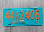 Kentekenplaat 1940 Nebraska USA Nummerplaat Nummerbord, Verzamelen, Ophalen of Verzenden, Gebruikt, Auto's