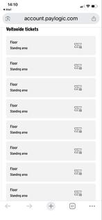 Ticket Golden Earring Ahoy Rotterdam, Tickets en Kaartjes, Drie personen of meer, Januari