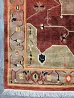 Handgeknoopt oosters Heriz Ushak tapijt Nepal 245x316cm, 200 cm of meer, 200 cm of meer, Perzisch vintage oosters hype, Gebruikt