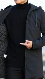 Zwarte Voorjaar Parka Jas met Capuchon Waterdicht (nieuw), Ophalen of Verzenden, Nieuw, Maat 56/58 (XL), Zwart