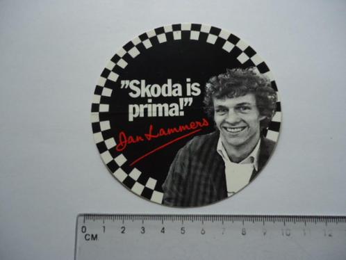sticker oud JAN LAMMERS Zandvoort formule 1 race Skoda auto, Verzamelen, Stickers, Zo goed als nieuw, Bedrijf of Vereniging, Verzenden
