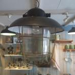 Industriële lamp - vintage kooilamp., Gebruikt, Ophalen of Verzenden, Minder dan 50 cm
