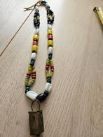 Oude afrikaanse glaskralen ketting, Sieraden, Tassen en Uiterlijk, Kettingen, Ophalen of Verzenden, Zo goed als nieuw, Overige materialen