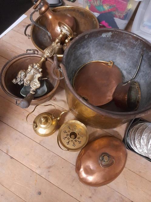 Antieke collectie van koperwerk en bronzen objecten, Antiek en Kunst, Antiek | Koper en Brons, Ophalen