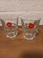 Douwe Egberts drink glazen met rood logo, Verzamelen, Glas en Borrelglaasjes, Ophalen of Verzenden, Zo goed als nieuw