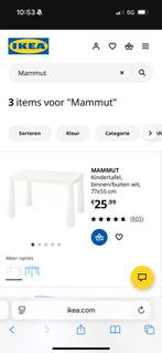 Ikea Mammut tafel en stoel wit, Ophalen, 50 tot 100 cm, Zo goed als nieuw, 25 tot 50 cm