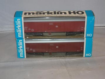 2 x Marklin 4 assige zwenkdakwagon 4460 nieuw in OVP (#913) beschikbaar voor biedingen