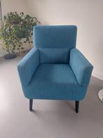 Fauteuil Blauw, Huis en Inrichting, Fauteuils, Ophalen, Zo goed als nieuw, 75 tot 100 cm, 50 tot 75 cm
