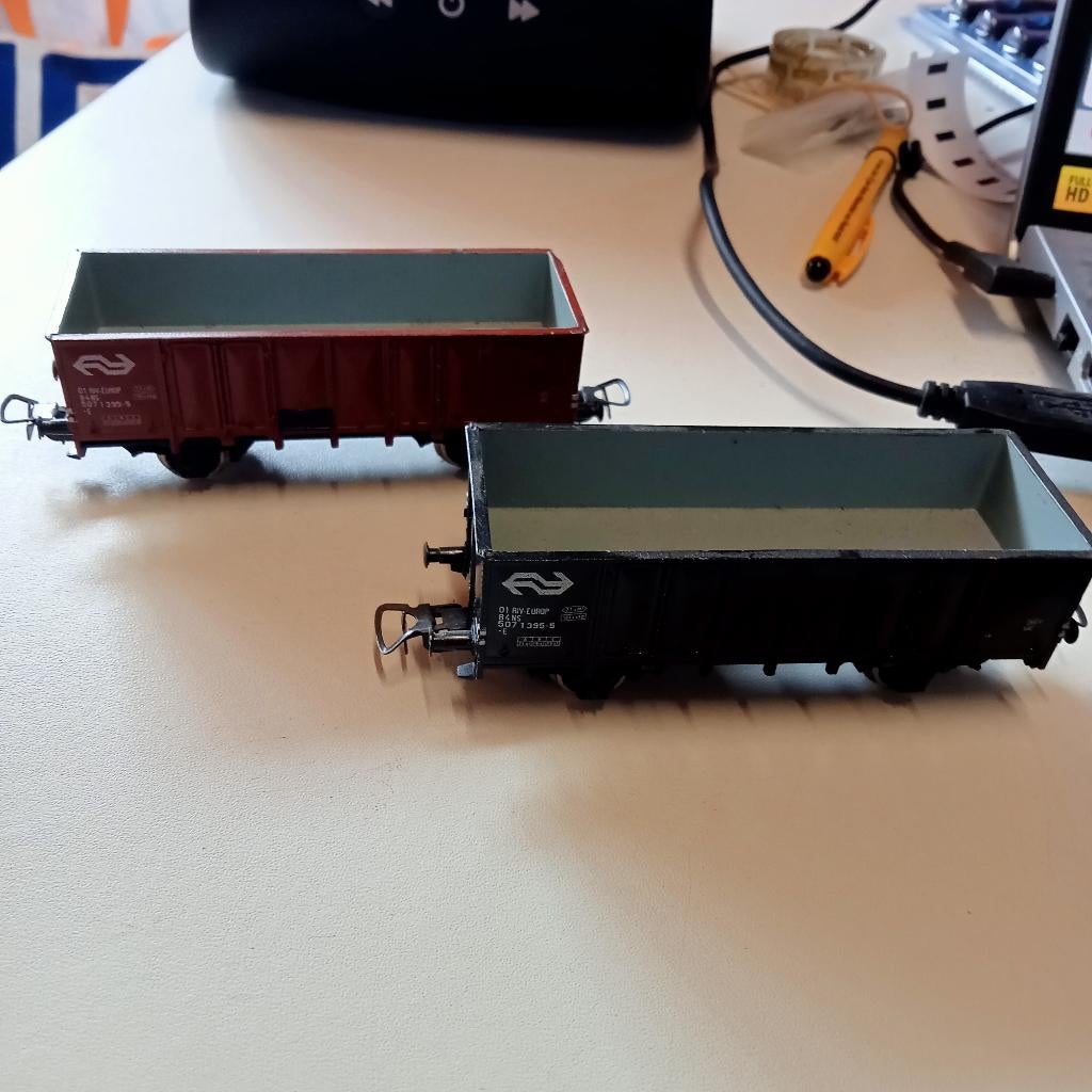 PIKO 2 NS Goederenwagons H0, Wisselstroom, Gebruikt, Wagon, NS