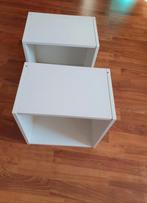 2 witte wandkastjes, Ophalen of Verzenden, Zo goed als nieuw, Minder dan 150 cm, Minder dan 100 cm