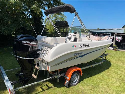 Open Center Consoleboot 60pk 2022 16ft, Watersport en Boten, Vis- en Consoleboten, Gebruikt, 3 tot 6 meter, Benzine, Buitenboordmotor