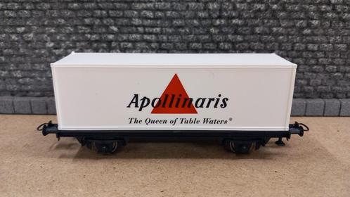 Roco H0 containerwagen 'Apollinaris', Hobby en Vrije tijd, Modeltreinen | H0, Zo goed als nieuw, Wagon, Gelijkstroom, Roco, Ophalen of Verzenden