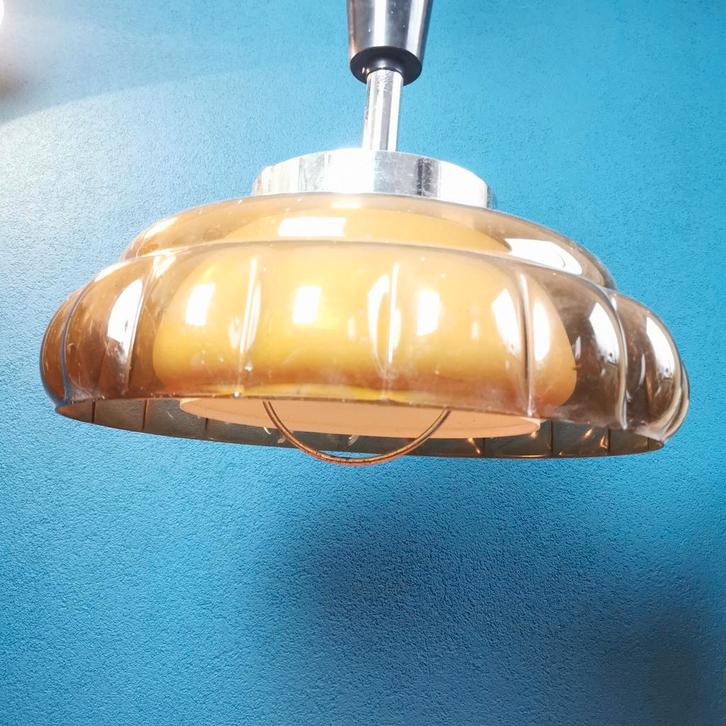 Vintage Dijkstra Hanglamp Midcentury Design lamp Space Age, Huis en Inrichting, Lampen | Hanglampen, Gebruikt, Minder dan 50 cm