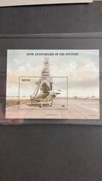 Nevis blok 8  vliegtuig schip post fris/1141, Ophalen of Verzenden, Vliegtuigen