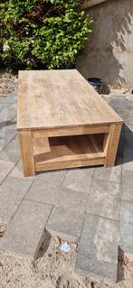 salontafel hout, Huis en Inrichting, Tafels | Salontafels, Ophalen, Gebruikt, 100 tot 150 cm, Eikenhout