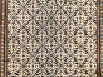 Handgeknoopt wol Herati tapijt crème floral 250x350cm, Persian Perzisch vintage oosters hype, Gebruikt, 200 cm of meer, Ophalen of Verzenden