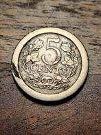 5 Cent 1907 - Wilhelmina, Zilver, Ophalen of Verzenden, Koningin Wilhelmina, Losse munt