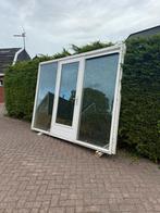 BESCHIKBAAR Hardhouten puien/pui/openslaande deuren, Doe-het-zelf en Verbouw, Kozijnen en Schuifpuien, Ophalen, Gebruikt, Deurkozijn