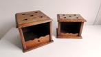 Stoven, twee antieke houten stoofjes, Ophalen of Verzenden