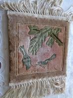 roze persje met vogels 22 cm bij 21 cm, Antiek en Kunst, Ophalen of Verzenden