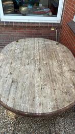 Tuintafel, Tuin en Terras, Tuintafels, Ophalen, Gebruikt, Ovaal, Hout