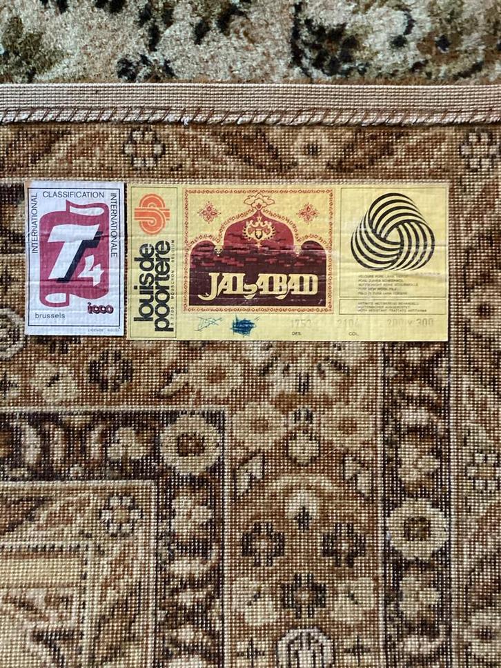 Vintage Jalabad Vloerkleed, Huis en Inrichting, Stoffering | Tapijten en Kleden, Gebruikt, 200 cm of meer, 200 cm of meer, Rechthoekig